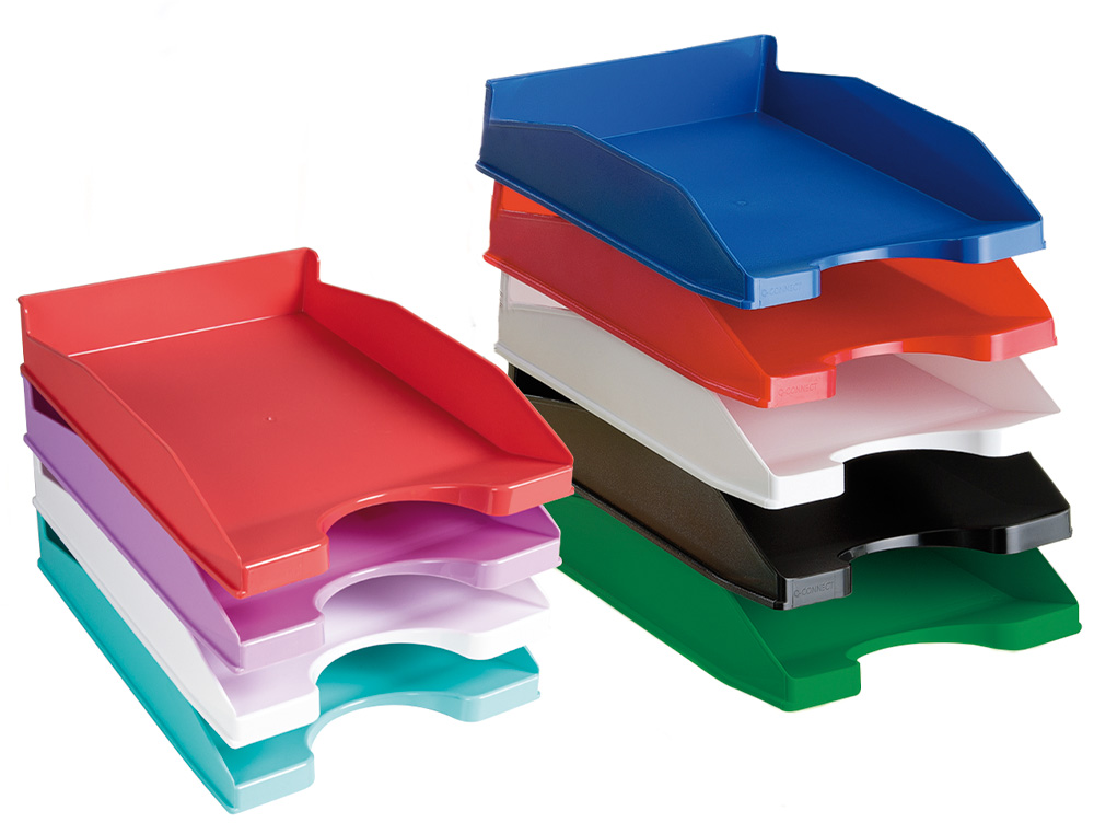 TABULEIRO DE SECRETARIA Q-CONNECT PLASTICO VERMELHO OPACO
