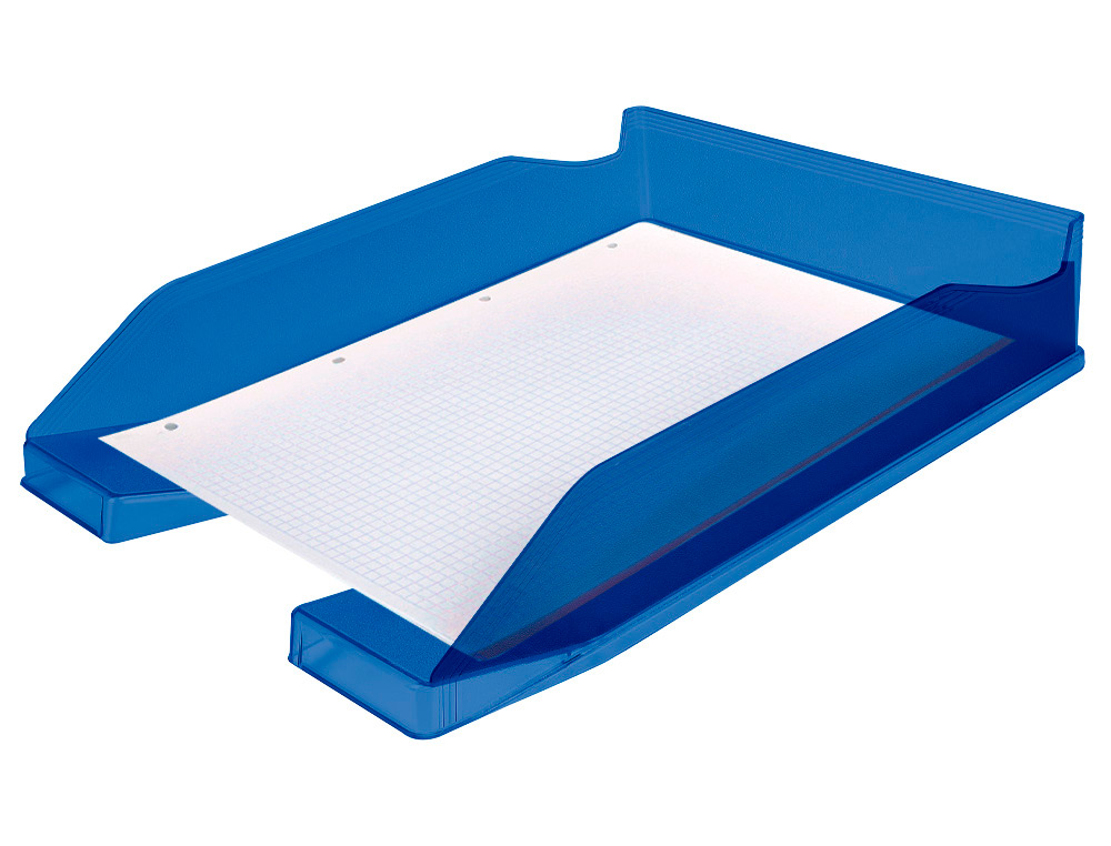 TABULEIRO DE SECRETARIA Q-CONNECT PLASTICO AZUL TRANSPARENTE