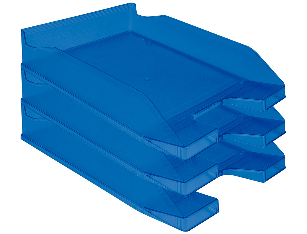 TABULEIRO DE SECRETARIA Q-CONNECT PLASTICO AZUL TRANSPARENTE