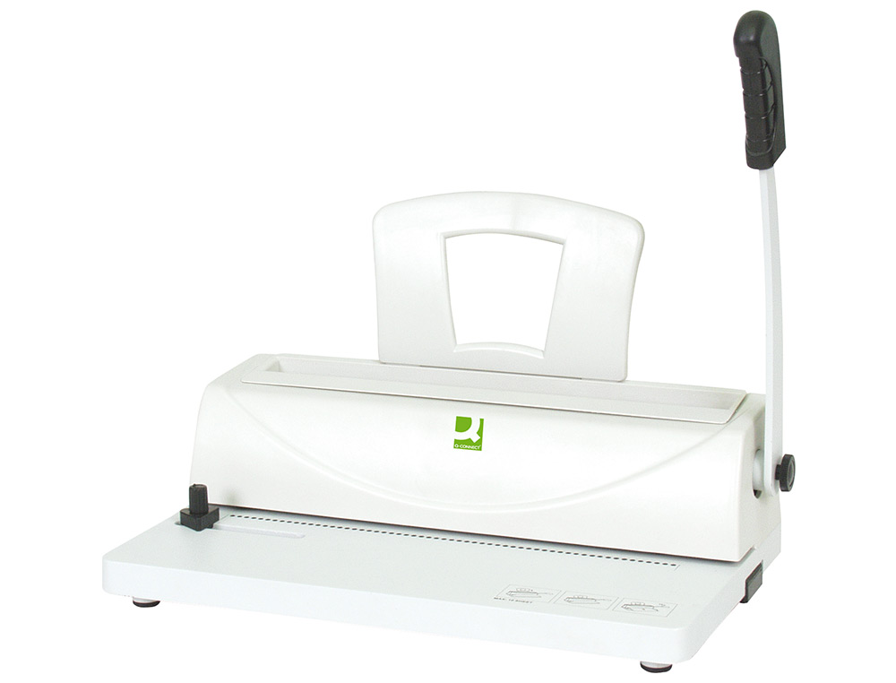 ENCADERNADORA Q-CONNECT PARA ESPIRAL METALICA PERFURA 10 FOLHAS FORMATO DIN A4 ENCADERNA ATE 450 FOLHAS PASSO 5:1