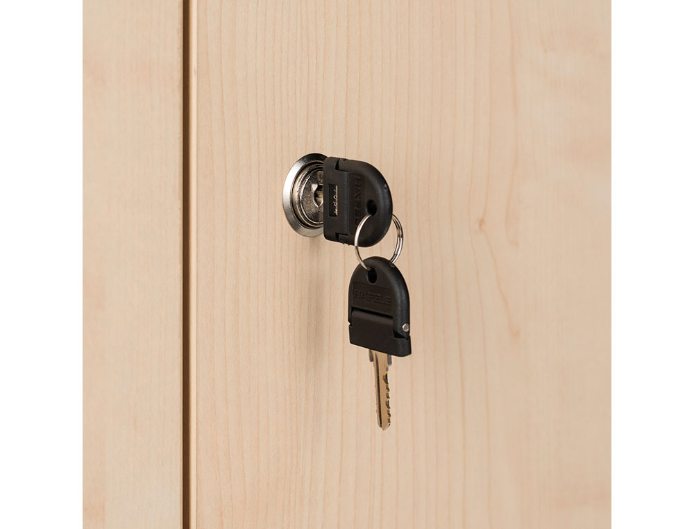 ARMARIO ROCADA COM ESTANTE E DUAS PORTAS SERIE STORE 78X90X45 ACABAMENTO AA01 FAIA/FAIA