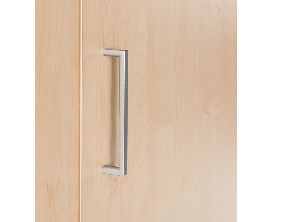 ARMARIO ROCADA COM ESTANTE E DUAS PORTAS SERIE STORE 78X90X45 ACABAMENTO AA01 FAIA/FAIA