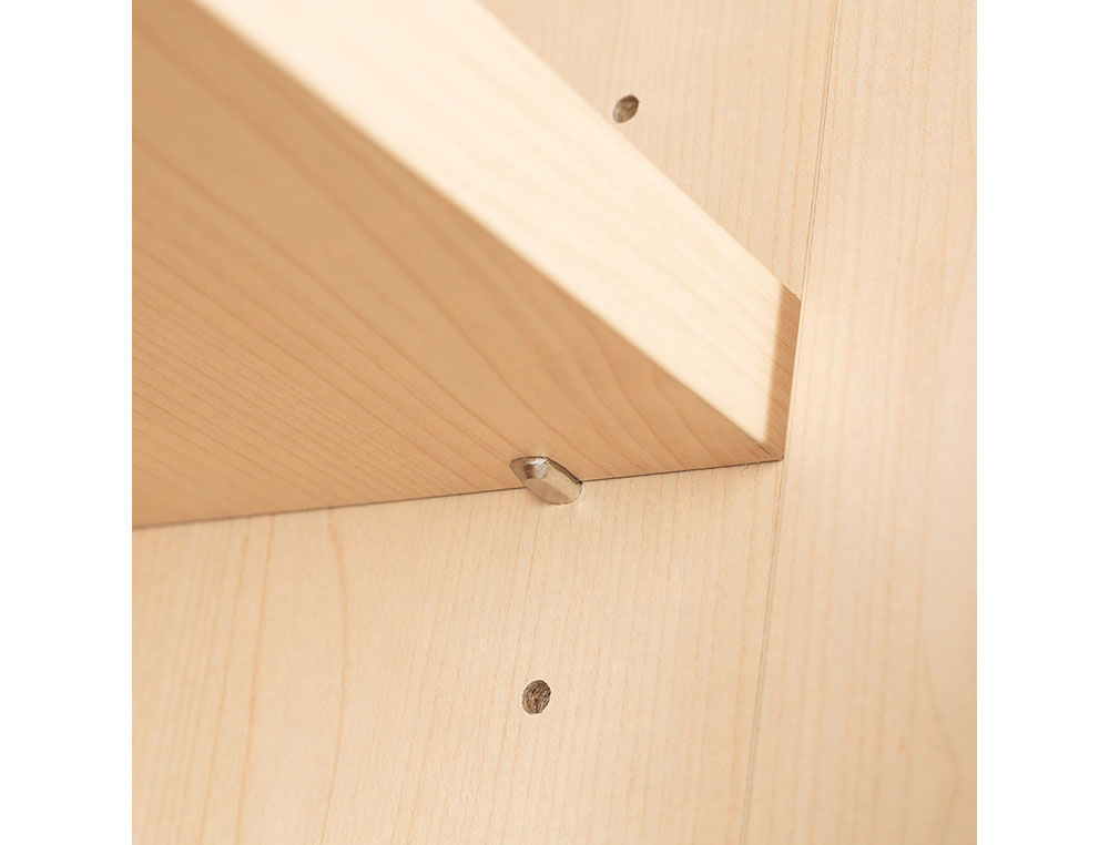 ARMARIO ROCADA COM ESTANTE E DUAS PORTAS SERIE STORE 78X90X45 ACABAMENTO AA01 FAIA/FAIA