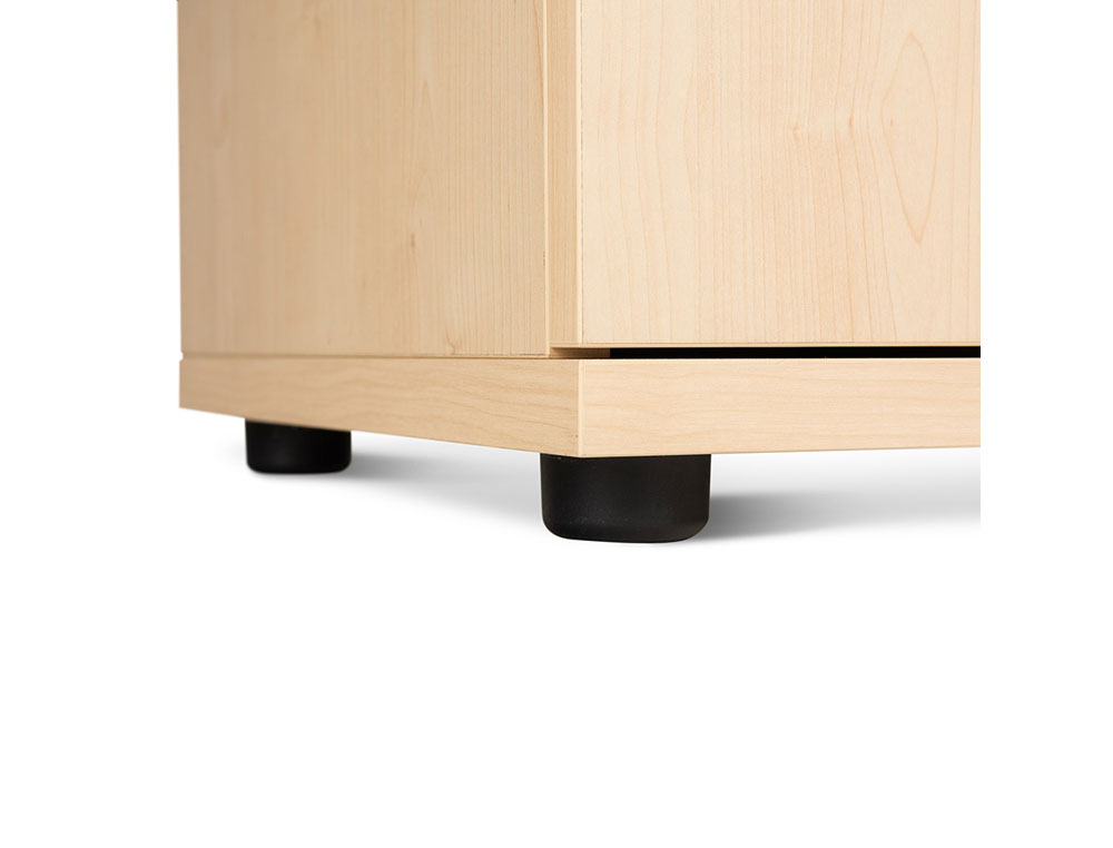 ARMARIO ROCADA COM ESTANTE E DUAS PORTAS SERIE STORE 78X90X45 ACABAMENTO AA01 FAIA/FAIA
