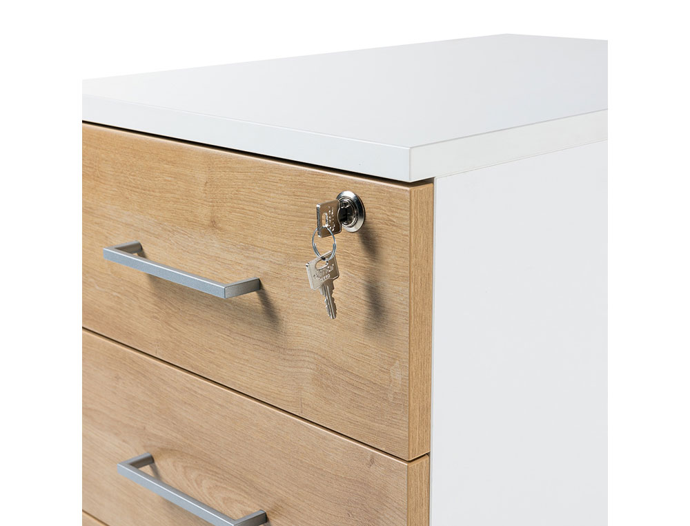 MODULO COM GAVETAS ROCADA EM FAIA 58 X 50 X 59,5 CM MODELO C