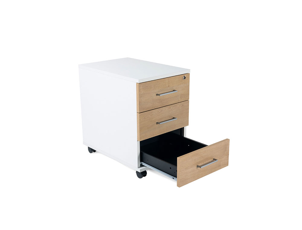 MODULO COM GAVETAS ROCADA EM FAIA 58 X 50 X 59,5 CM MODELO C
