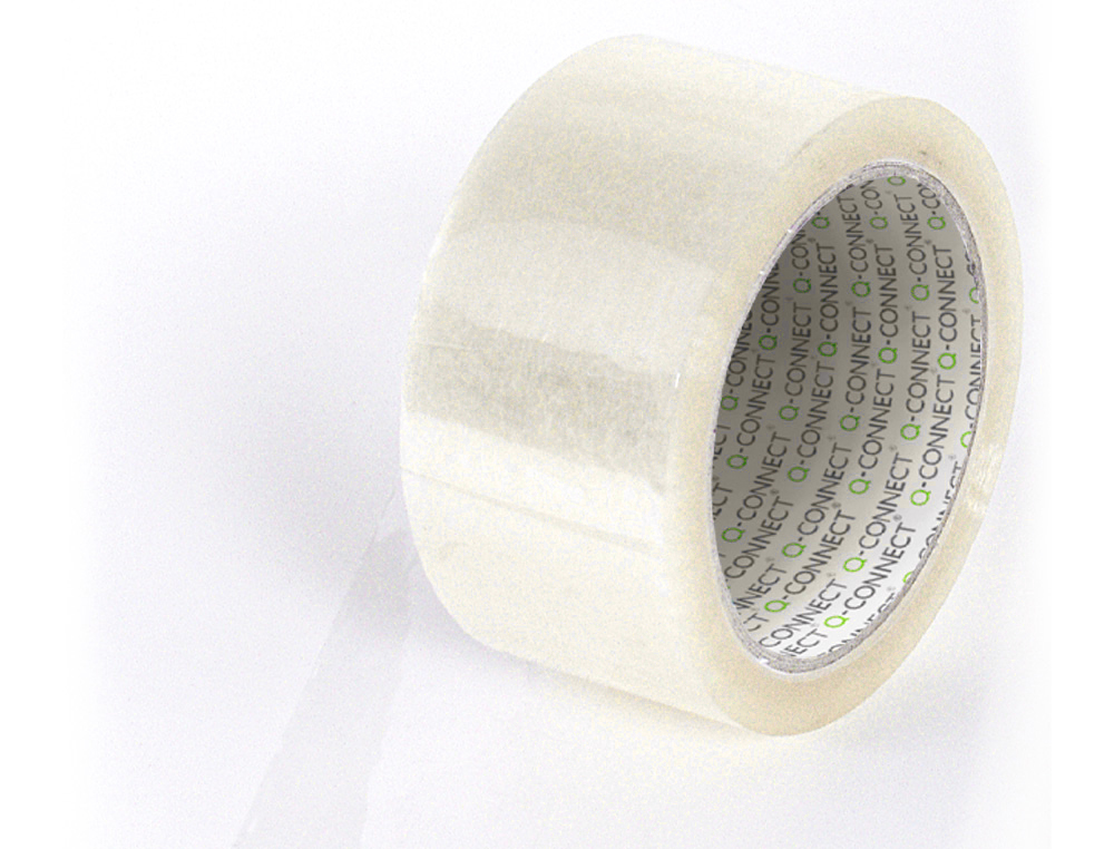 FITA ADESIVA Q-CONNECT POLIPROPILENO TRANSPARENTE 66 MT X 50MM BAIXO RUIDO