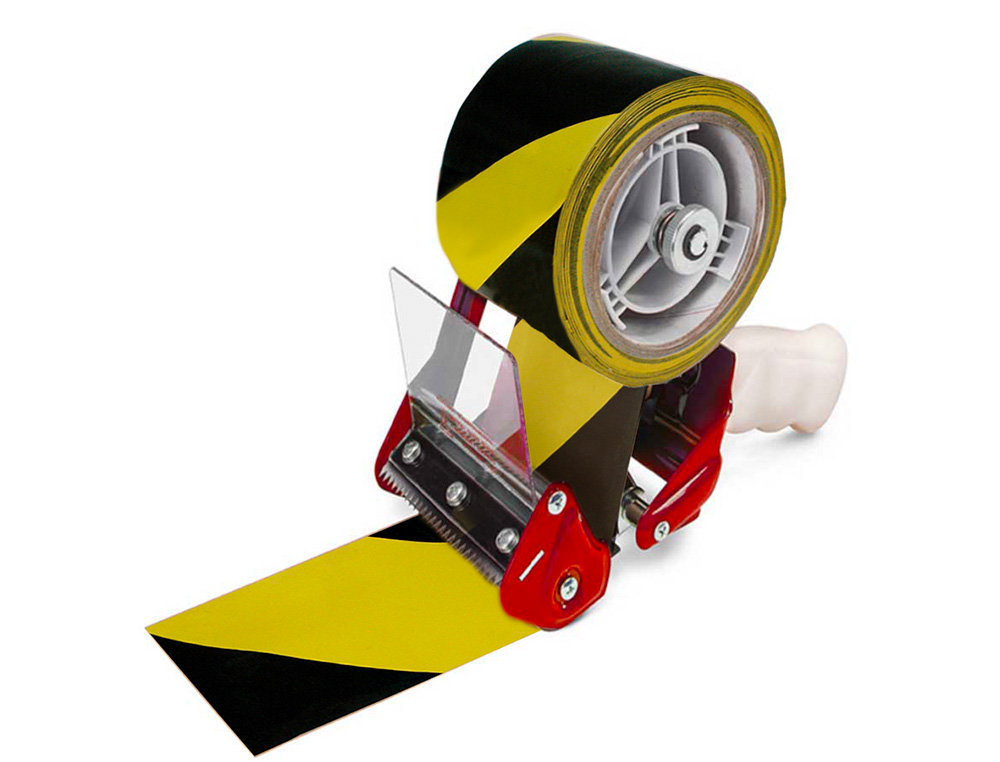 FITA ADESIVA Q-CONNECT DE SEGURANCA AMARELA PRETA 20MTX48MM