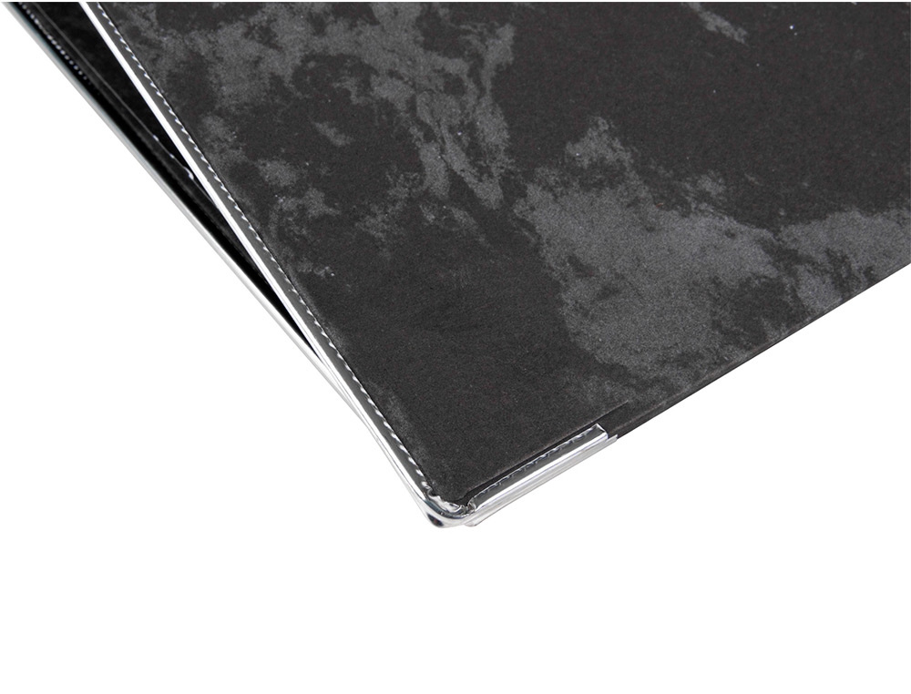 PASTA DE ARQUIVO DE ALAVANCA LIDERPAPEL FOLIO CLASSIC BLACK CARTAO COLADO COM RADO LOMBADA 75MM PRETO COMPRESSOR METALIC