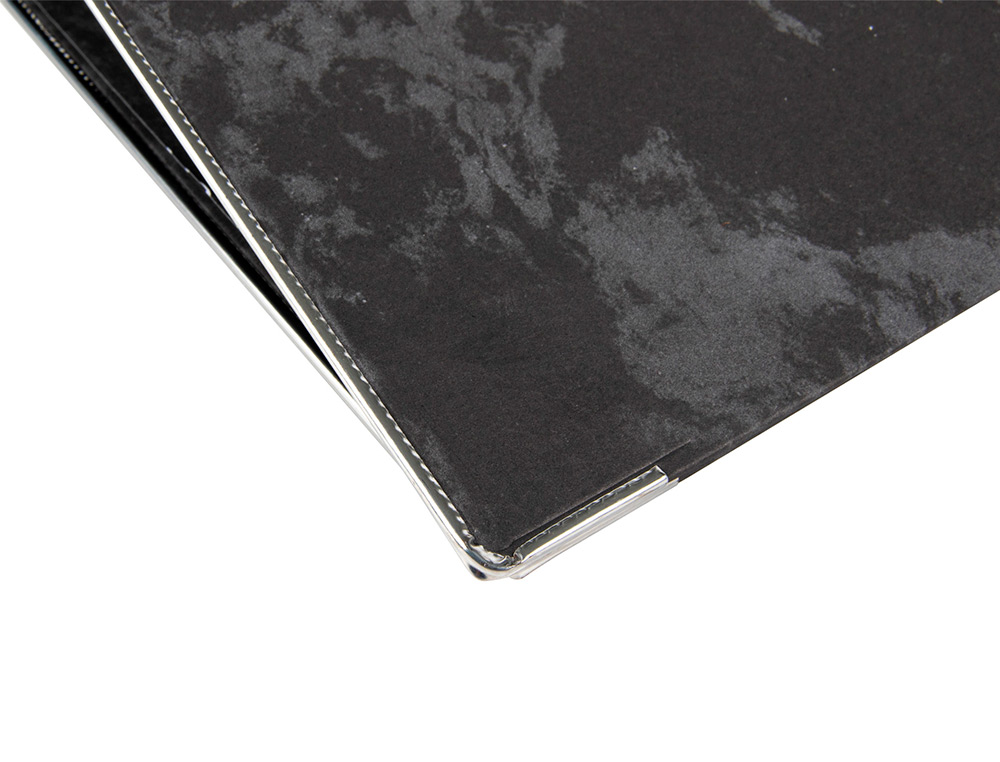 PASTA DE ARQUIVO LIDERPAPEL CLASSIC BLUE CARTAO FORRADO FOLIO GASPEADA PRETA SEM CAIXA