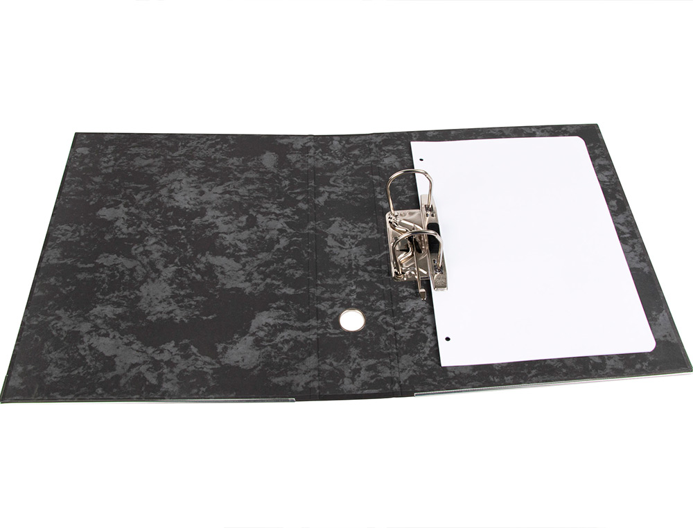 PASTA DE ARQUIVO LIDERPAPEL CLASSIC BLUE CARTAO FORRADO FOLIO GASPEADA PRETA SEM CAIXA