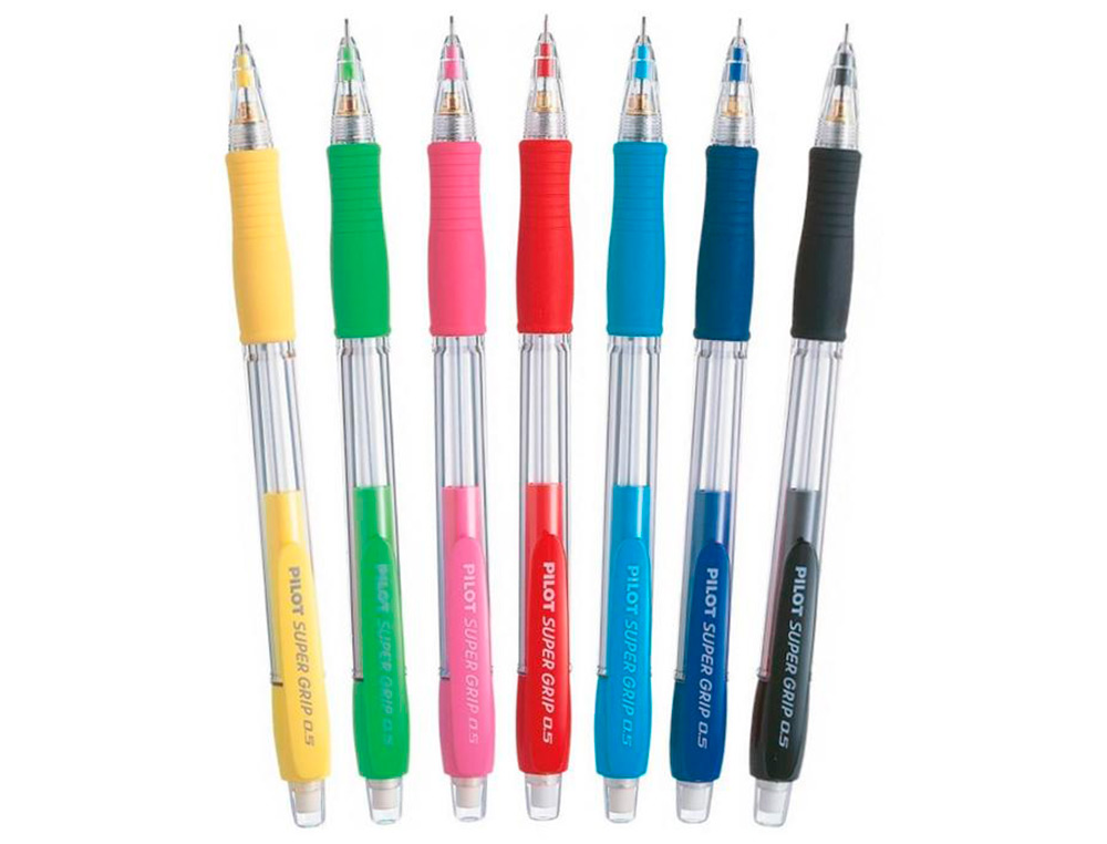 LAPISEIRA PILOT SUPER GRIP AZUL 0,5 MM COM GRIP