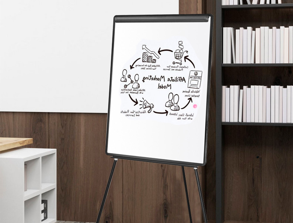 QUADRO BRANCO Q-CONNECT COM TRIPE 70X103 CM LAMINADO