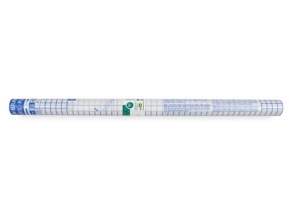 ROLO PLASTICO ADESIVO FORRA LIVROS 0,50 MT X 3 MT 80 MICRONS
