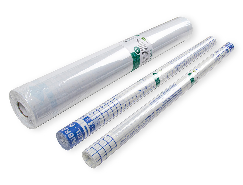 ROLO PLASTICO ADESIVO FORRA LIVROS 0,50 MT X 3 MT 80 MICRONS