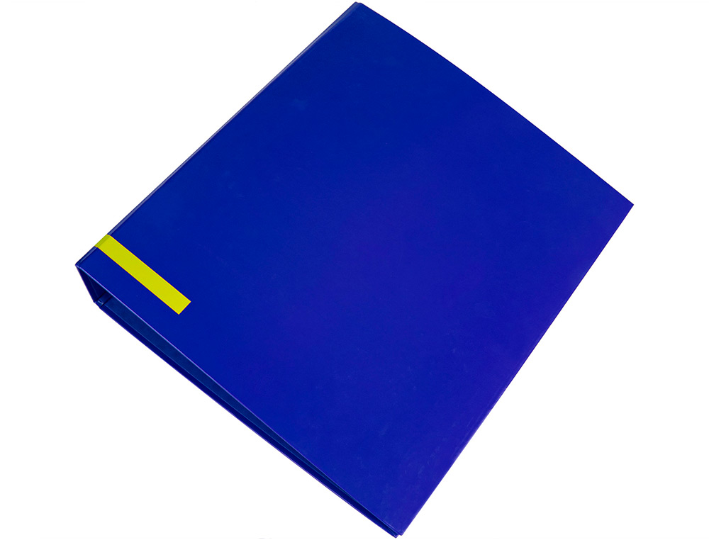 PASTA DE ARQUIVO DE ALAVANCA LIDERPAPEL COLOR SYSTEM CARTAO DIN A4 2 ANEIS DE 75 MM LOMBADA DE 80 MM SEM CAIXA AZUL