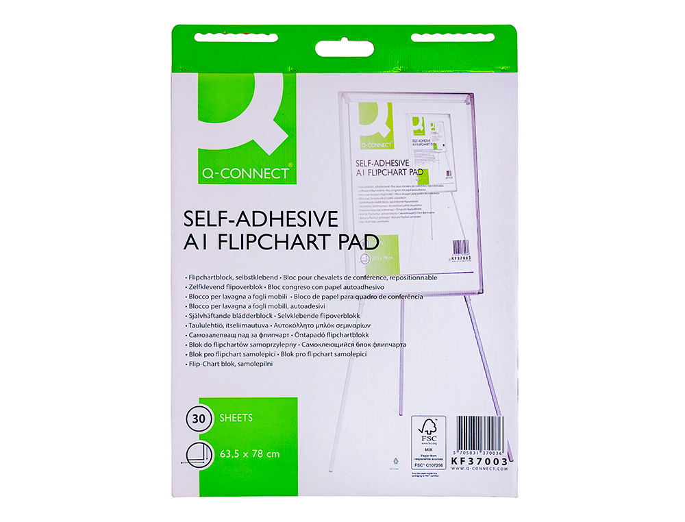 BLOCO DE PAPEL AUTOADESIVO Q-CONNECT 70 GR