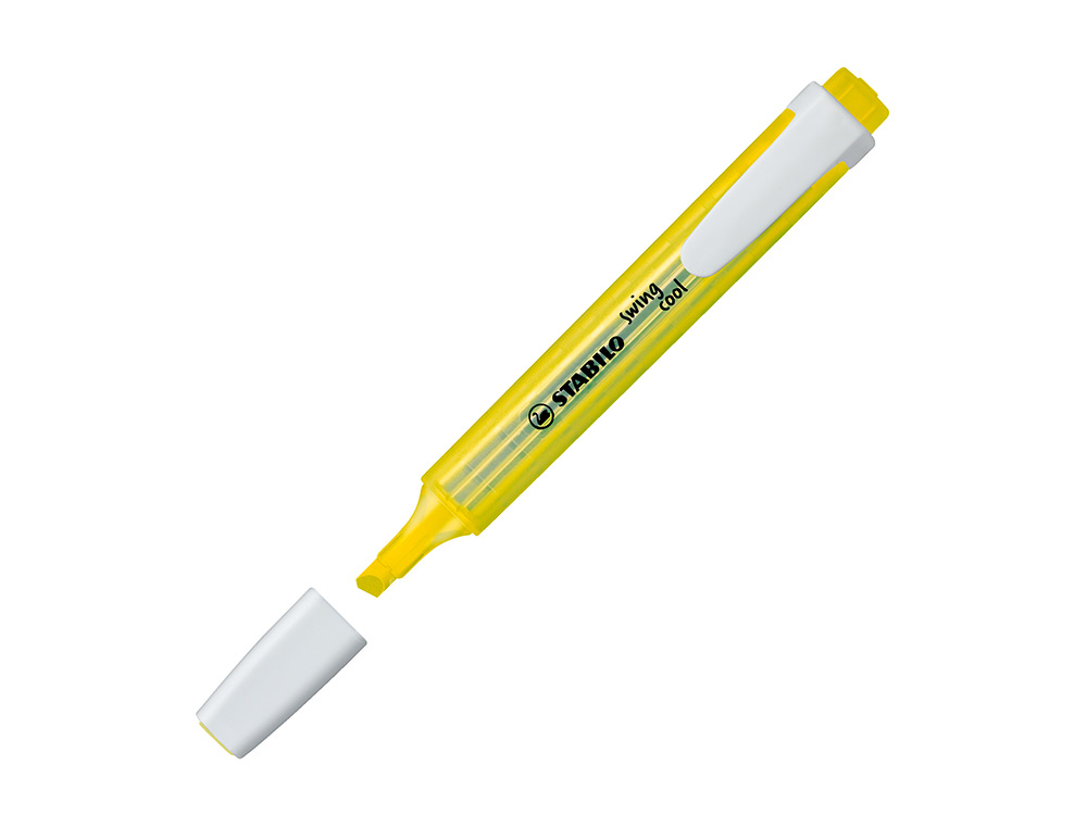 MARCADOR FLUORESCENTE STABILO SWING COOL AMARELO