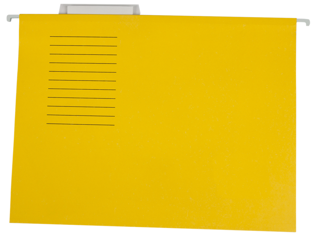 CAPAS DE SUSPENSAO LIDERPAPEL DIN A4 KRAFT AMARELO