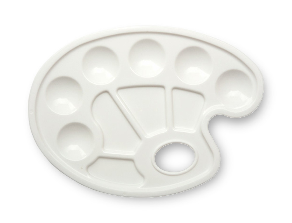 PALETA DE PLASTICO LIDERCOLOR COM 10 COMPARTIMENTOS