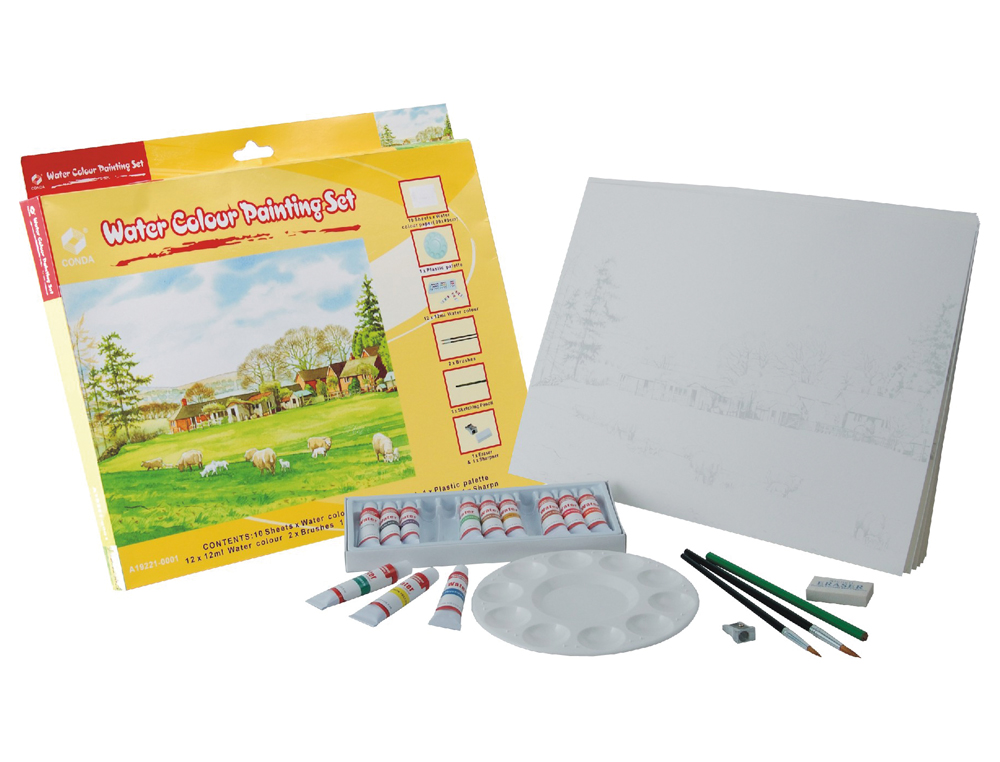CONJUNTO DE PINTURA AQUARELA