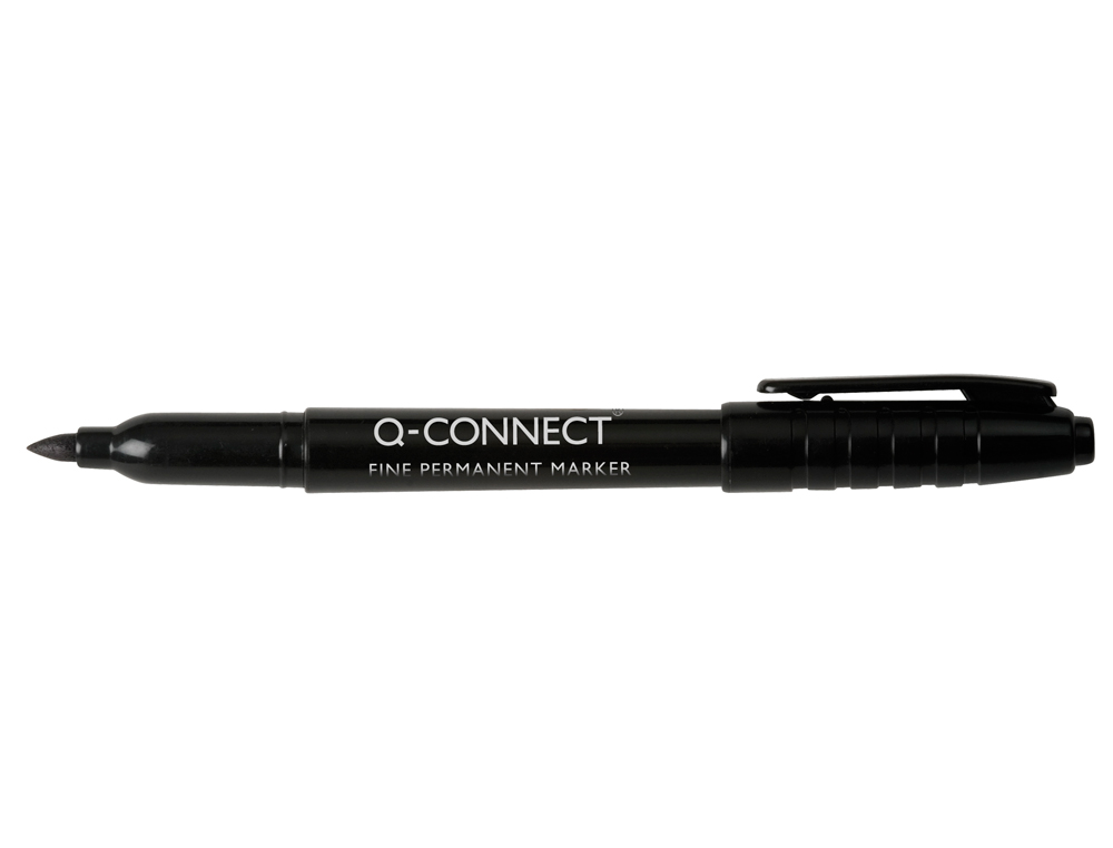 MARCADOR Q-CONNECT PARA CD/DVD PONTA FIBRA PERMANENTE PRETO PONTA REDONDA 1,0 MM