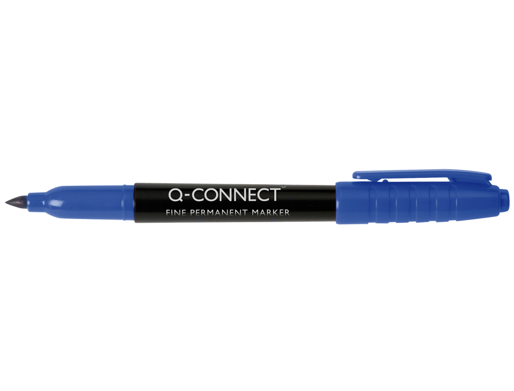 MARCADOR Q-CONNECT PARA CD/DVD PONTA FIBRA PERMANENTE AZUL PONTA REDONDA 1,0 MM