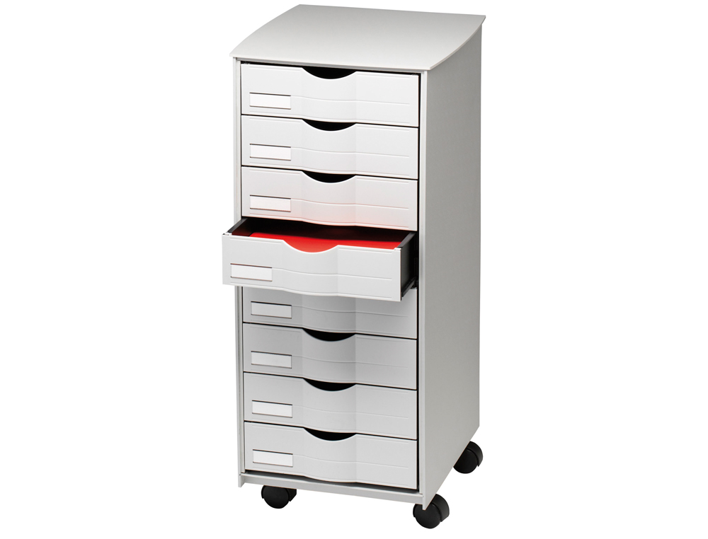 MOVEL AUXILIAR FAST-PAPERFLOW MULTIFUNCOES COM 8 BLOCOS 1 COLUNA 715 X 316 X 343 MM