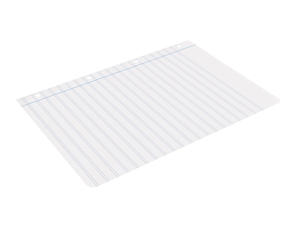 RECARGA LIDERPAPEL DIN A4 100 FOLHAS 100G/M2 PAUTADO 2.5MM COM MARGEM 4 FUROS