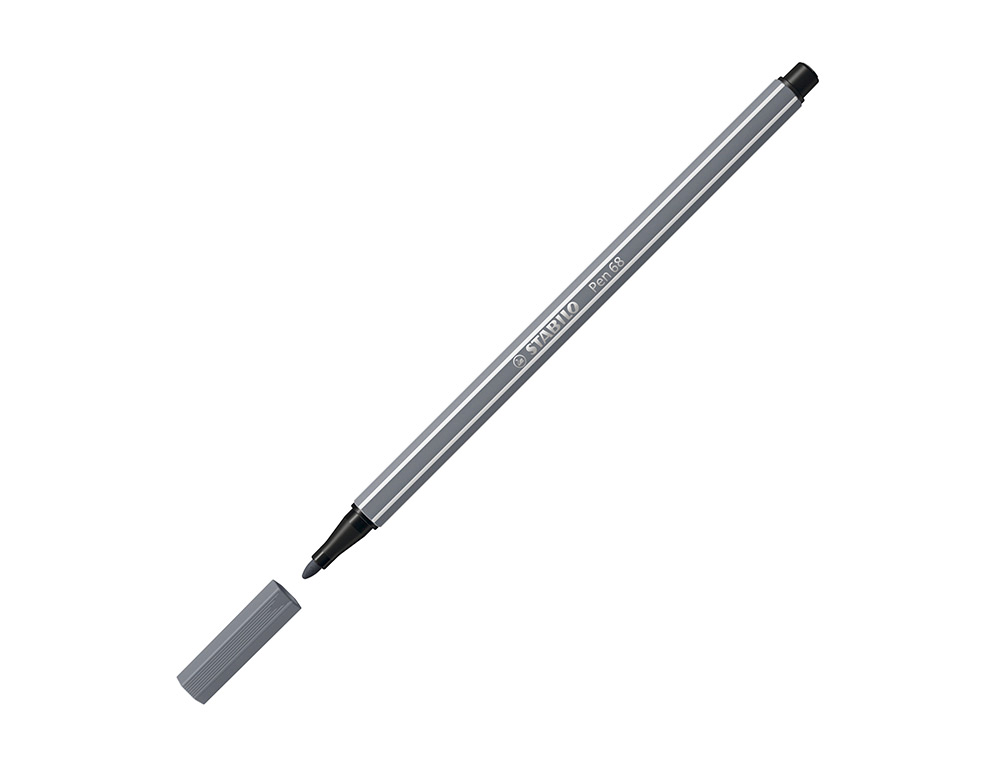 MARCADOR STABILO AGUARELAVEL PEN 68 CINZA AZULADO MEDIO 1 MM