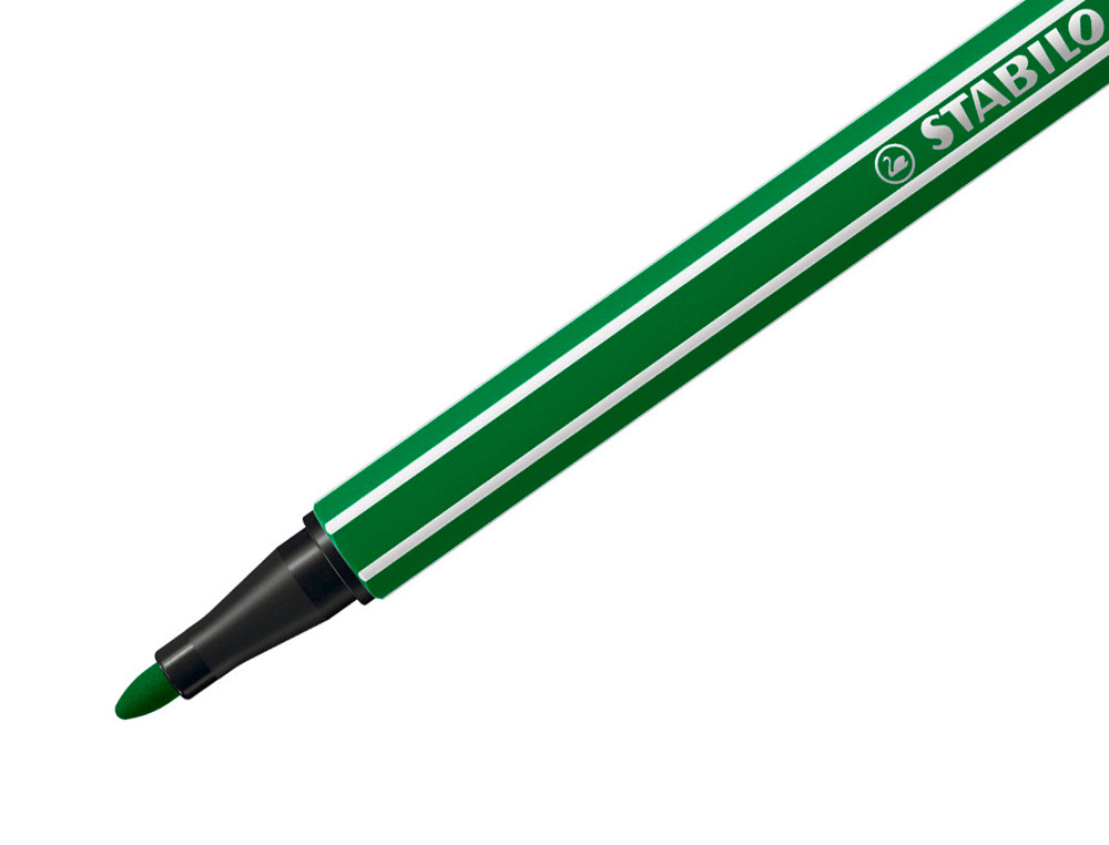 MARCADOR STABILO AGUARELAVEL PEN 68 VERDE ESMERALDA 1 MM
