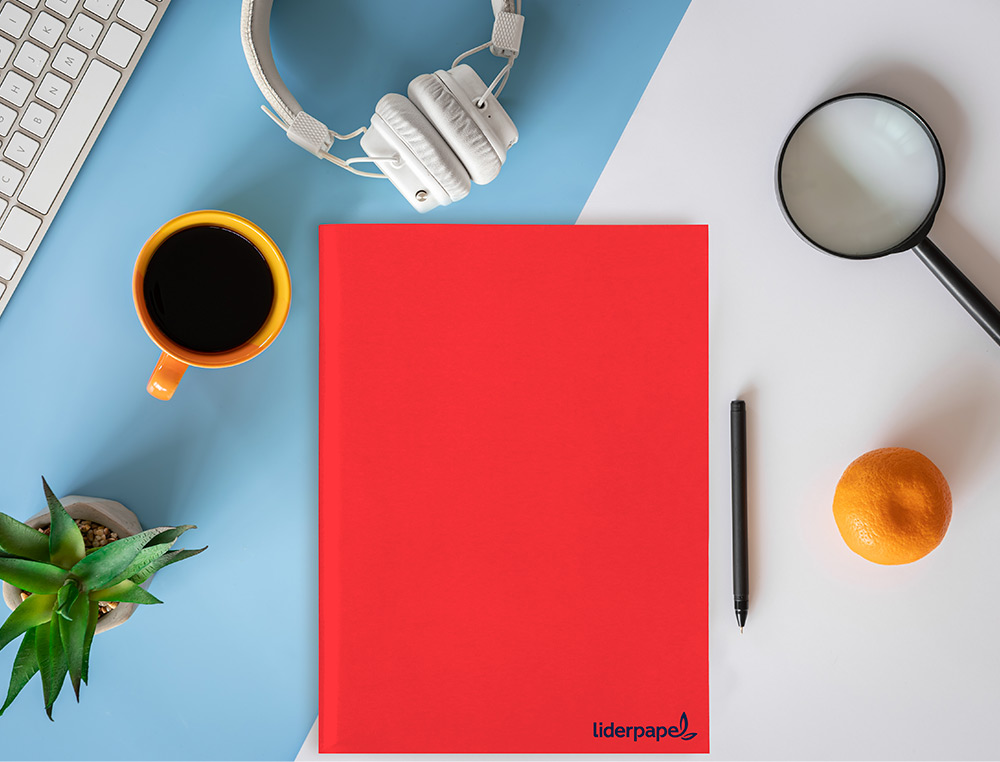 CADERNO AGRAFADO LIDERPAPEL SMART DIN A4 80 F PAUTADO 60 GR COM DUPLA MARGEM