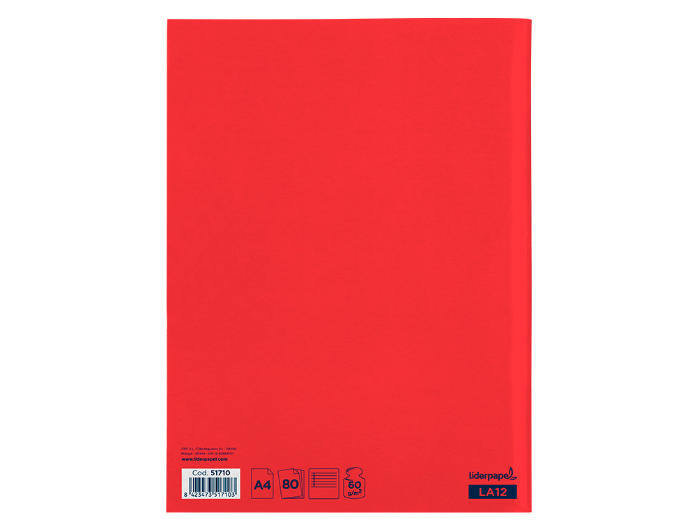 CADERNO AGRAFADO LIDERPAPEL SMART DIN A4 80 F PAUTADO 60 GR COM DUPLA MARGEM