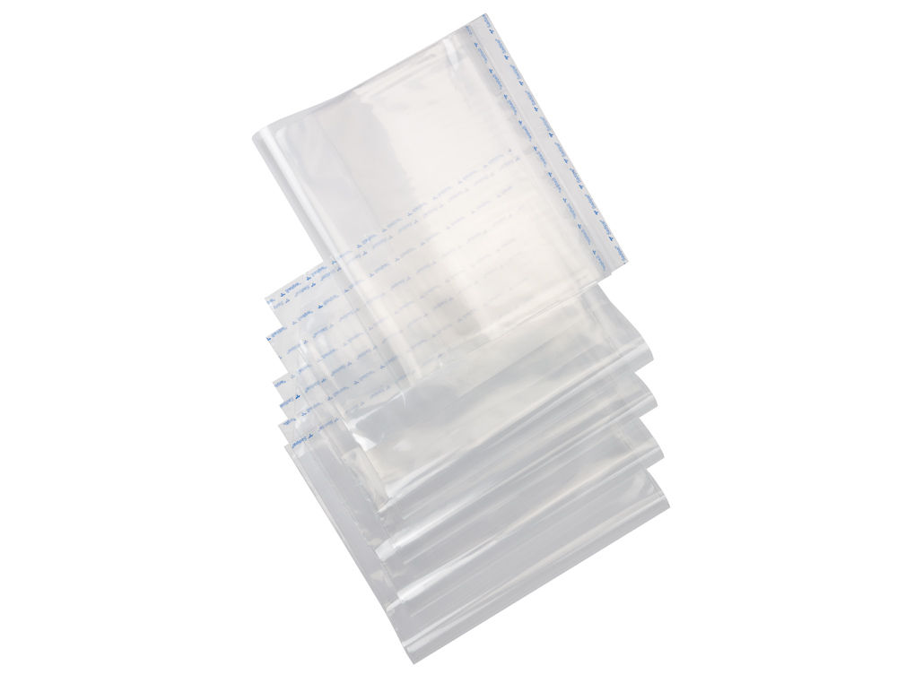 BOLSAS PROTETORAS PARA ENCADERNACAO ADESIVAS EM POLIPROPILENO COR TRANSPARENTE MEDIDAS 310X505MM