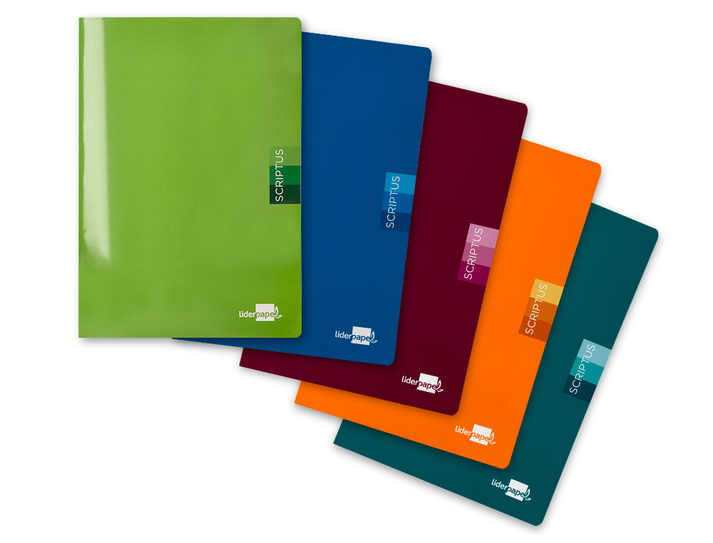 CADERNO AGRAFADO LIDERPAPEL SCRIPTUS DIN A4 48 F LISA SEM MARGEM CORES SORTIDAS PAPEL 90 GR
