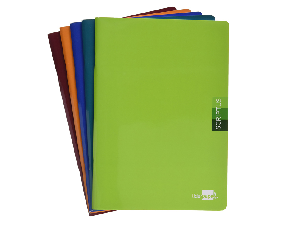 CADERNO AGRAFADO LIDERPAPEL SCRIPTUS DIN A4 48 F LISA SEM MARGEM CORES SORTIDAS PAPEL 90 GR