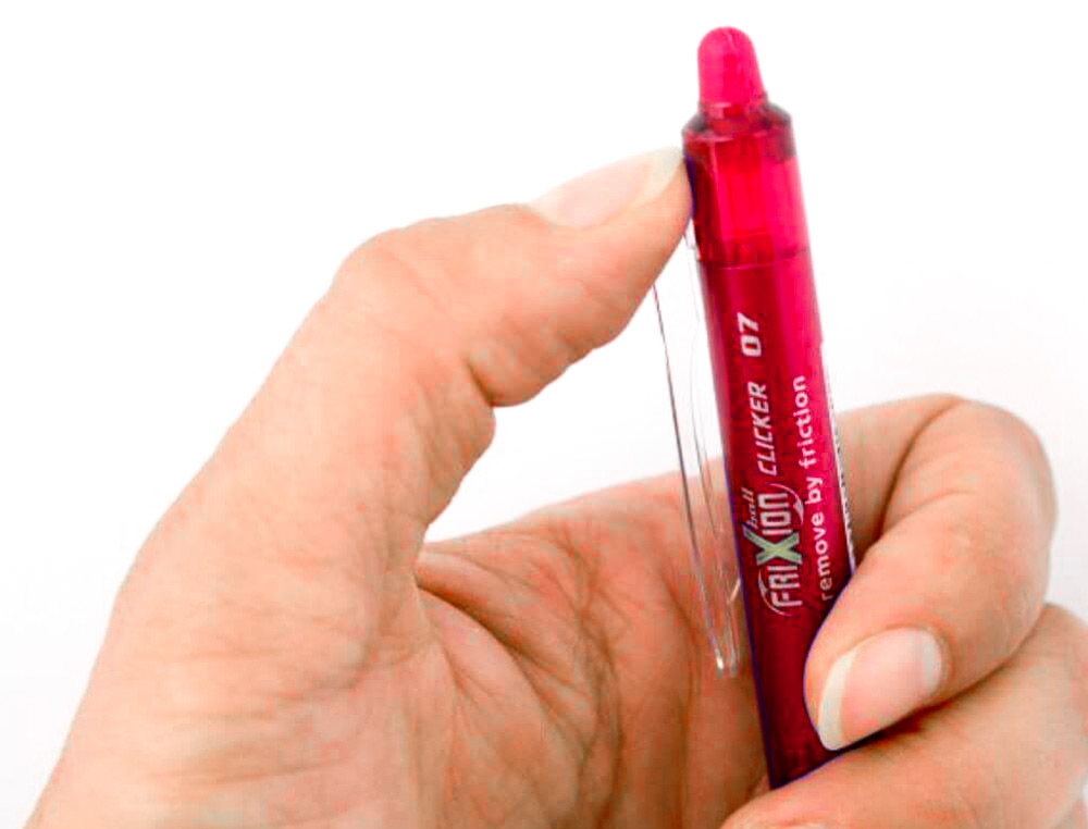 ESFEROGRAFICA PILOT FRIXION CLICKER APAGAVEL 0,7MM COR VERMELHO