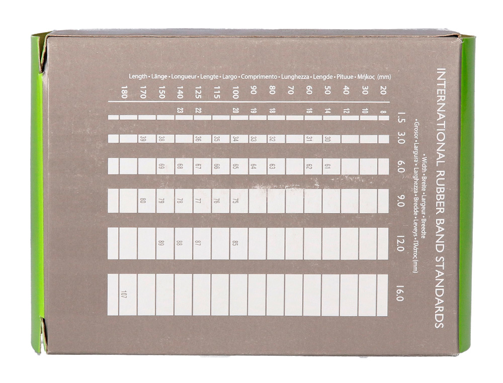 BANDAS ELASTICAS Q-CONNECT 100 GR 180 X 16 MM NUMERO 18