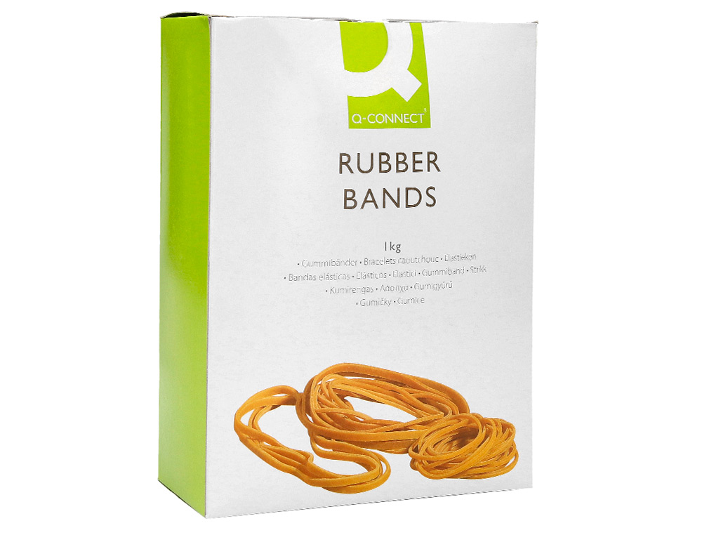 BANDAS ELASTICAS Q-CONNECT 1000 GR 180 X 16 MM NUMERO 18