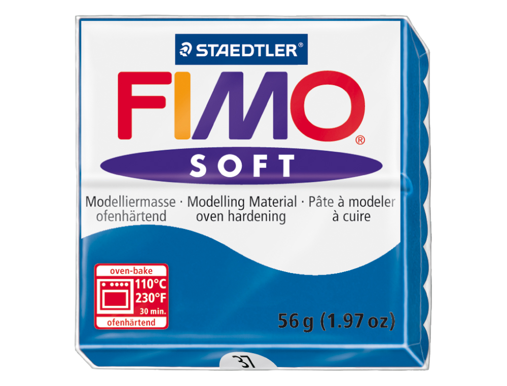 PASTA PARA MODELAR STAEDTLER FIMO SOFT 56 GR COR AZUL