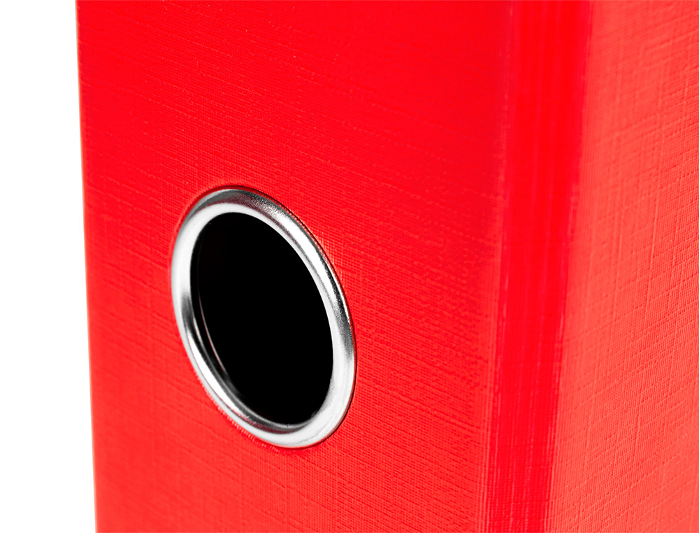 MODULO LIDERPAPEL 2 PASTAS FOLIO 2 ANEIS MECANISMO DE ALAVANCA 75MM VERMELHO