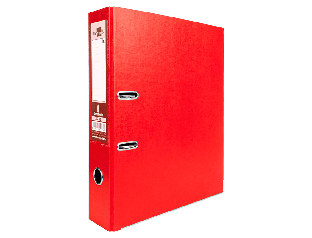 MODULO LIDERPAPEL 2 PASTAS FOLIO 2 ANEIS MECANISMO DE ALAVANCA 75MM VERMELHO