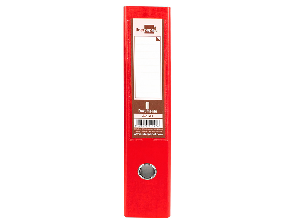 MODULO LIDERPAPEL 2 PASTAS FOLIO 2 ANEIS MECANISMO DE ALAVANCA 75MM VERMELHO