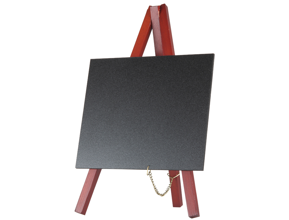 QUADRO PRETO LIDERPAPEL CAVALETE DE MADEIRA SUPERFICIE PARA MARCADORES TIPO GIZ 15X13CM CONJUNTO 3 QUADROS