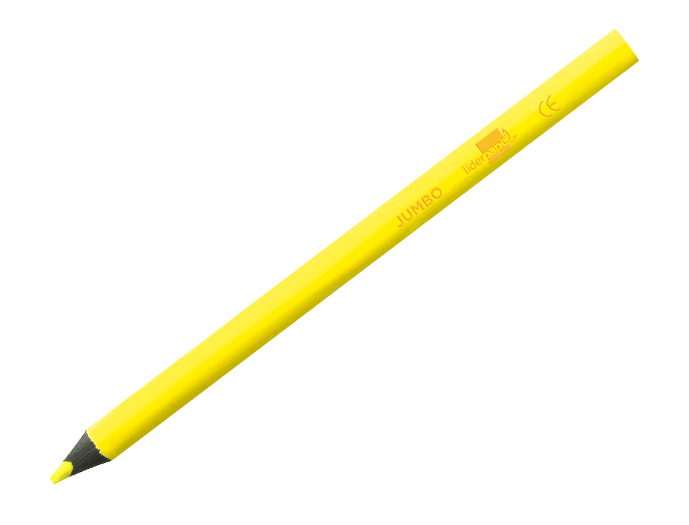 LAPIS DE COR LIDERPAPEL JUMBO NEON AMARELO