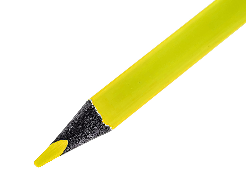 LAPIS DE COR LIDERPAPEL JUMBO NEON AMARELO