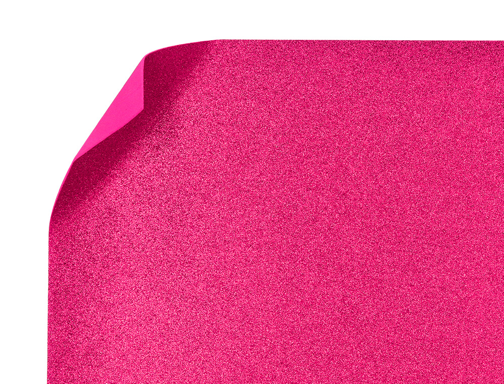 GOMA EVA COM PURPURINA BIODEGRADAVEL LIDERPAPEL 50X70CM 60 GR ESPESSURA 2 MM ROSA