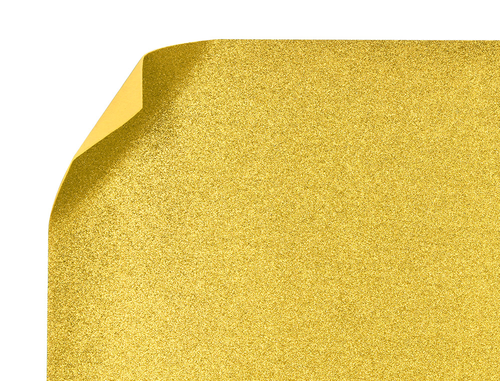 GOMA EVA COM PURPURINA BIODEGRADAVEL LIDERPAPEL 50X70CM 60 GR ESPESSURA 2 MM OURO