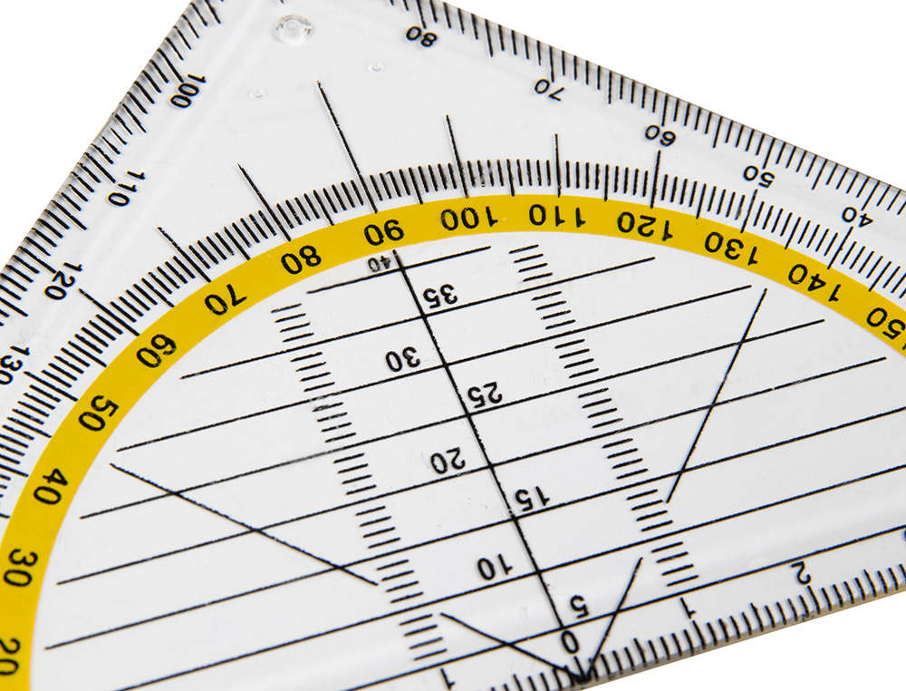 ARISTO LIDERPAPEL GEOMETRIA 16 CM PLASTICO CRISTAL