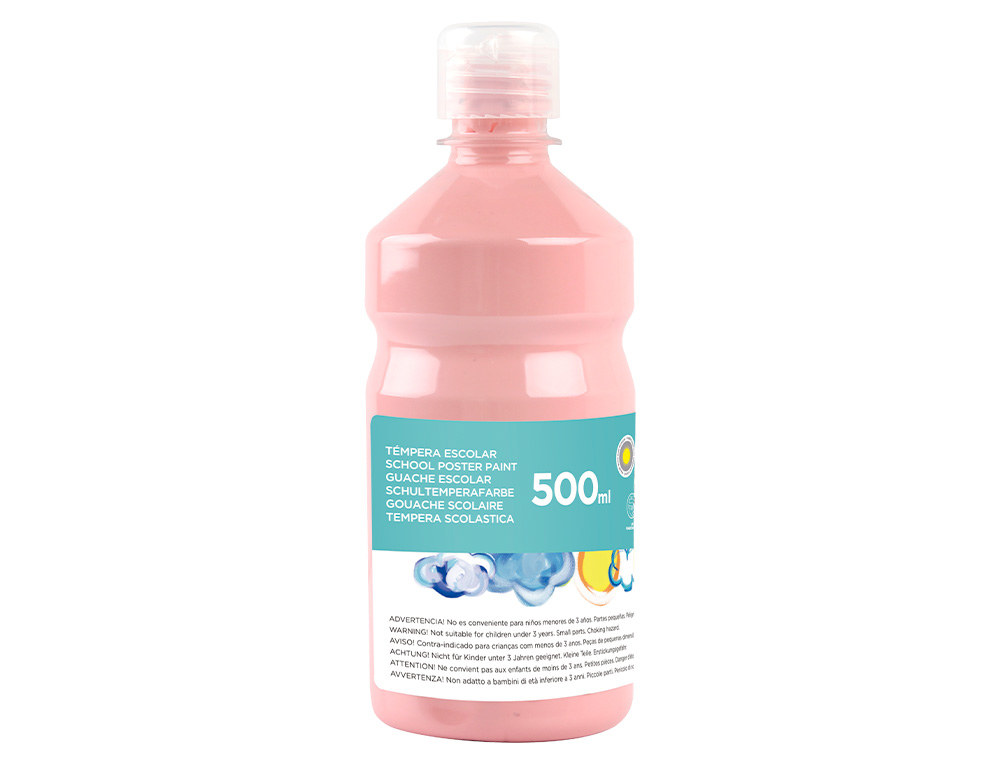 GUACHE ESCOLAR LIDERPAPEL 500 ML ROSA